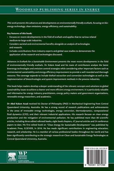 Produktbild: Advances in Eco-Fuels for a Sustainable Environment