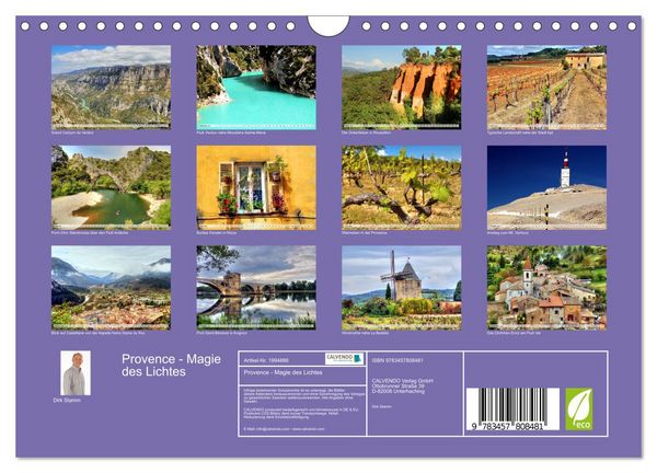 Produktbild: Provence - Magie des Lichtes (Wandkalender 2026 DIN A4 quer), CALVENDO Monatskalender