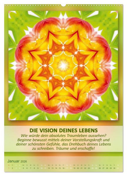Produktbild: Light Energy Mandalas - Kalender - Vol. 2 (Wandkalender 2026 DIN A2 hoch), CALVENDO Monatskalender