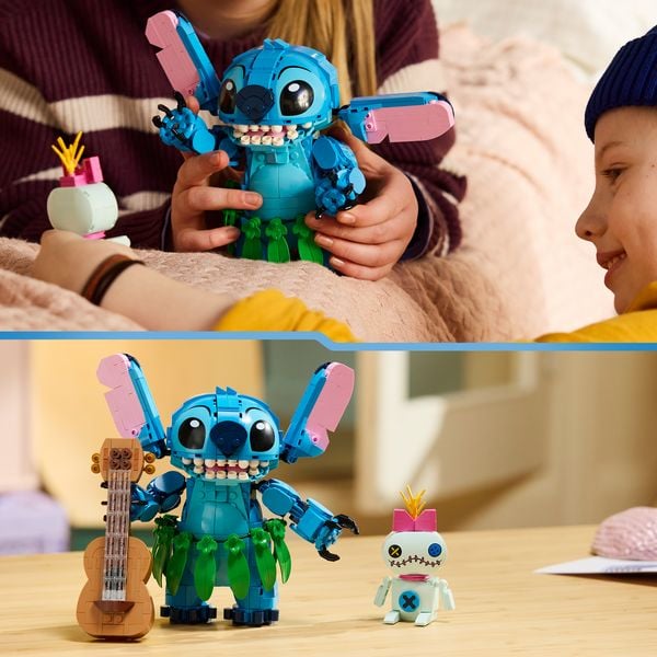 Produktbild: LEGO ǀ Disney 43296 Stitch und Scrump, Bauset, Spielzeuge aus LEGO Steinen f&uuml;r Kinder ab 9 Jahren