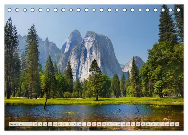Produktbild: Yosemite National Park Road Trip (Desk Calendar 2026 DIN A5 landscape), CALVENDO 12 Month DeskCalendar