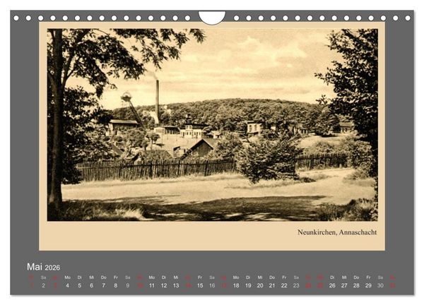 Produktbild: Saarland - vunn domols (frieher), Landkreis Neunkirchen (Wandkalender 2026 DIN A4 quer), CALVENDO Monatskalender