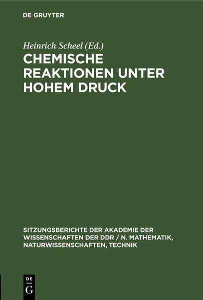 Produktbild: Chemische Reaktionen unter hohem Druck