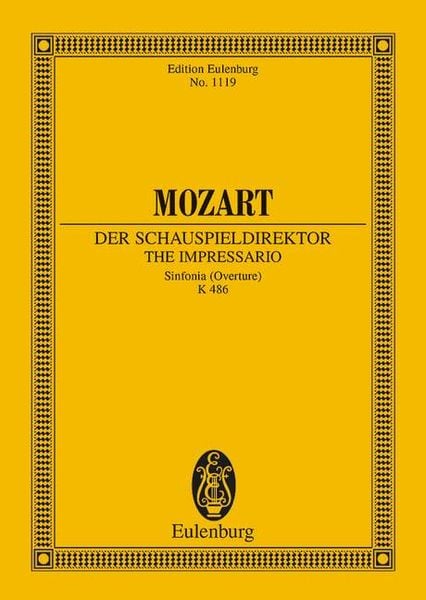 Schott Music Der Schauspieldirektor