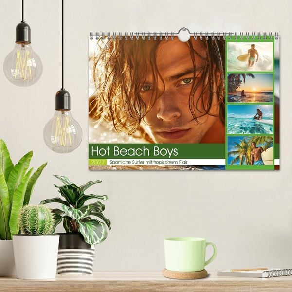 Produktbild: Hot Beach Boys (Wandkalender 2027 DIN A4 quer), CALVENDO Monatskalender