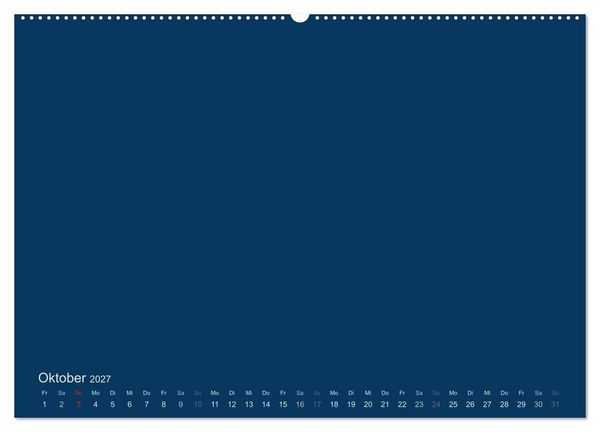 Produktbild: Bastelkalender - Dunkelblau (Wandkalender 2027 DIN A2 quer), CALVENDO Monatskalender
