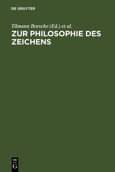 Produktbild: Zur Philosophie des Zeichens