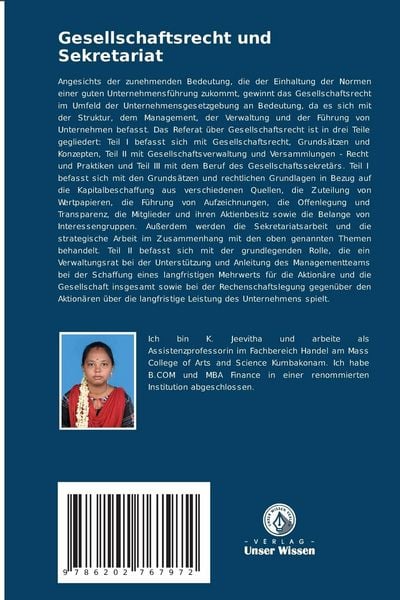 Produktbild: Gesellschaftsrecht und Sekretariat