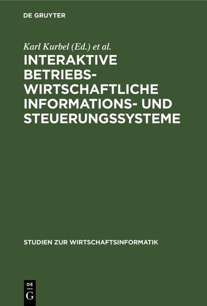 Produktbild: Interaktive betriebswirtschaftliche Informations- und Steuerungssysteme