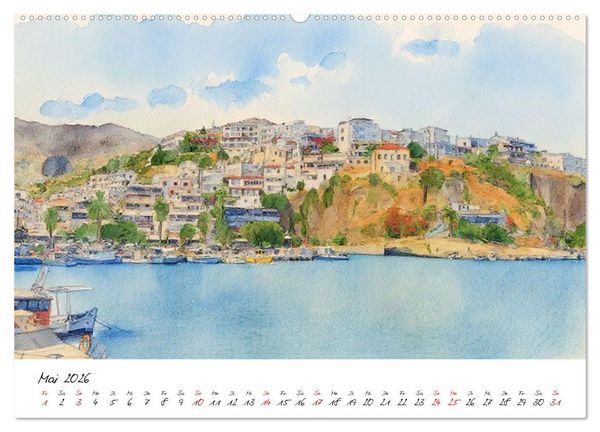 Produktbild: Kretas einladende Urlaubsorte (Wandkalender 2026 DIN A2 quer), CALVENDO Monatskalender