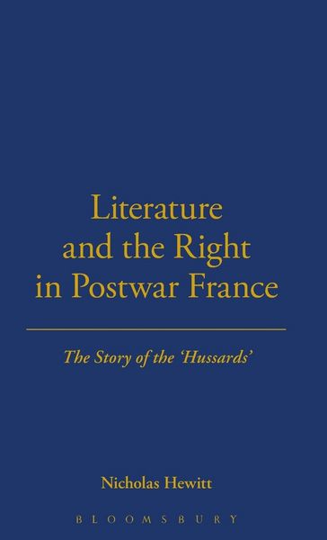 Produktbild: Literature and the Right in Postwar France