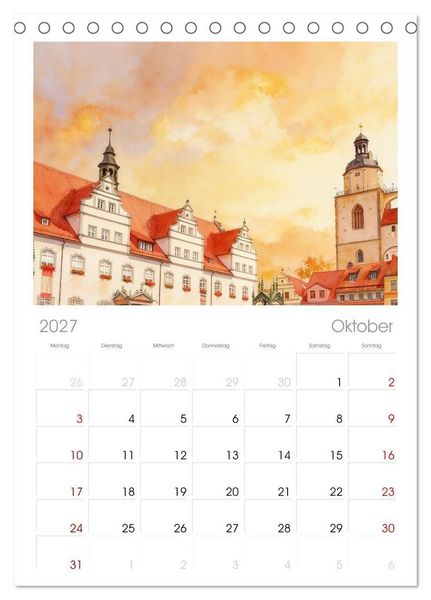 Produktbild: Bezaubernde St&auml;dte in Sachsen-Anhalt (Tischkalender 2027 DIN A5 hoch), CALVENDO Monatskalender