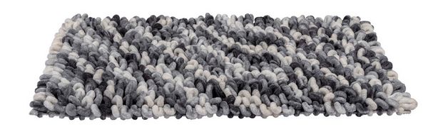 Produktbild: Badteppich Mod. Lerici Grau-Blau, 60 x 90 cm, rutschfest und schnelltrocknend