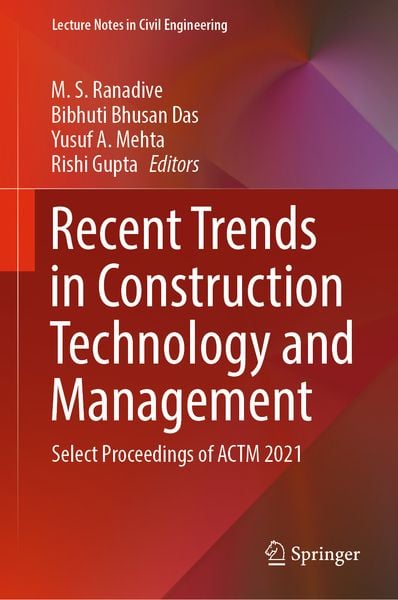 Produktbild: Recent Trends in Construction Technology and Management