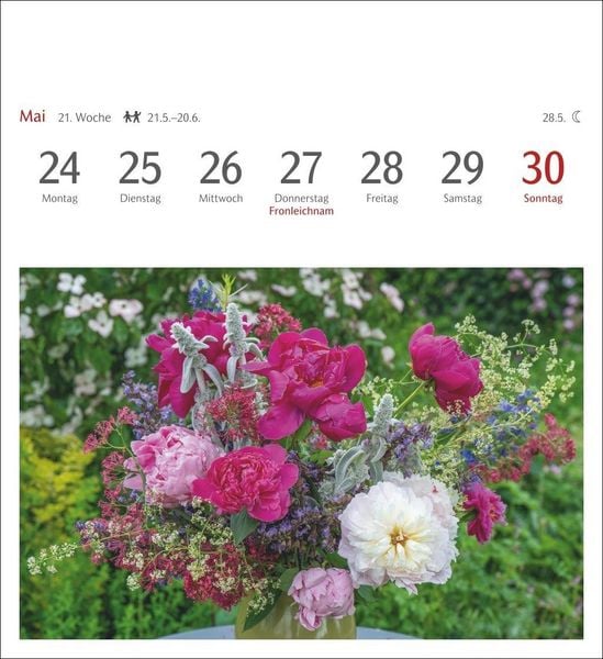 Produktbild: Blumenpracht Postkartenkalender 2027 - Wochenkalender mit 53 Postkarten