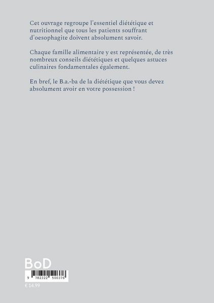 Produktbild: Le b.a-ba de la di&eacute;t&eacute;tique pour l'oesophagite.