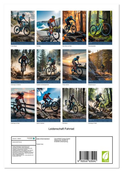 Produktbild: Leidenschaft Fahrrad (Wandkalender 2026 DIN A4 hoch), CALVENDO Monatskalender