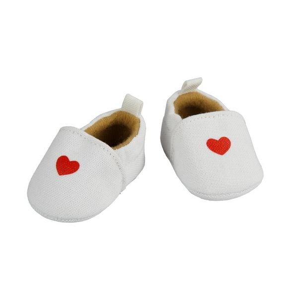 Puppen-Slipper mit Herz, Gr. 38-45 cm