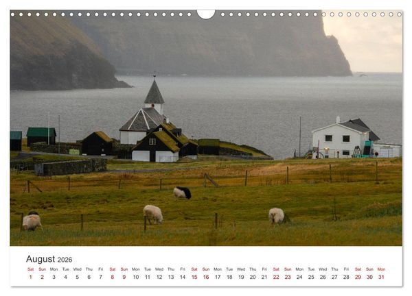 Produktbild: Autumn light at Faroe island (Wall Calendar 2026 DIN A3 landscape), CALVENDO 12 Month Wall Calendar