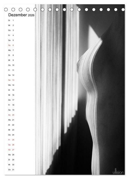 Produktbild: Akt abstrakt (Tischkalender 2026 DIN A5 hoch), CALVENDO Monatskalender