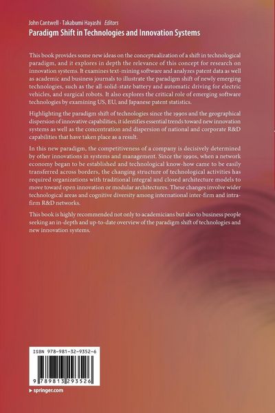 Produktbild: Paradigm Shift in Technologies and Innovation Systems