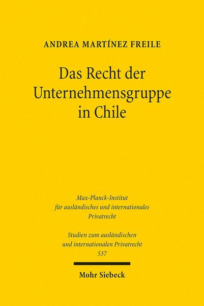 Produktbild: Das Recht der Unternehmensgruppe in Chile