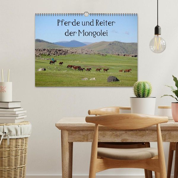 Produktbild: Pferde und Reiter der Mongolei (Wandkalender 2026 DIN A3 quer), CALVENDO Monatskalender
