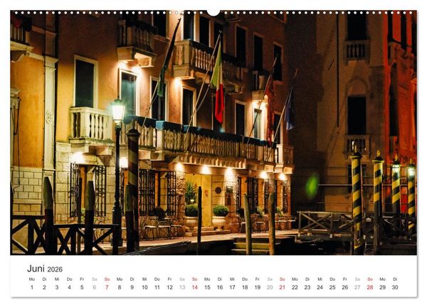 Produktbild: Das stille Venedig (hochwertiger Premium Wandkalender 2026 DIN A2 quer), Kunstdruck in Hochglanz