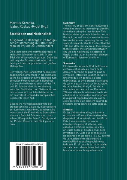 Produktbild: Stadtleben und Nationalitaet