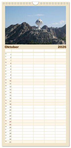 Produktbild: Familienplaner 2026 - Faszinierender Oman mit 5 Spalten (Wandkalender, 21 x 45 cm) CALVENDO