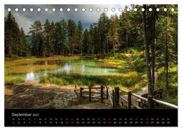 Produktbild: Mystische Dolomiten (Tischkalender 2027 DIN A5 quer), CALVENDO Monatskalender