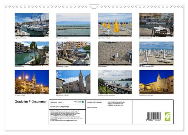 Produktbild: Grado im Fr&uuml;hsommer (Wandkalender 2026 DIN A3 quer), CALVENDO Monatskalender