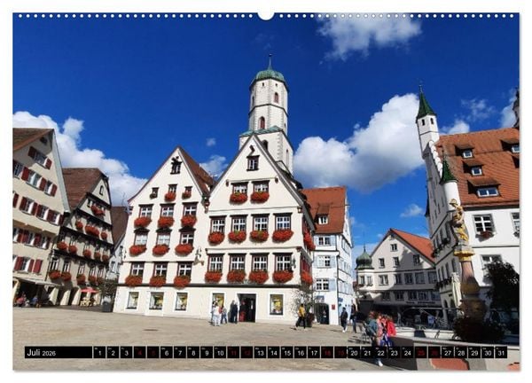 Produktbild: Biberach an der Ri&szlig; (hochwertiger Premium Wandkalender 2026 DIN A2 quer), Kunstdruck in Hochglanz