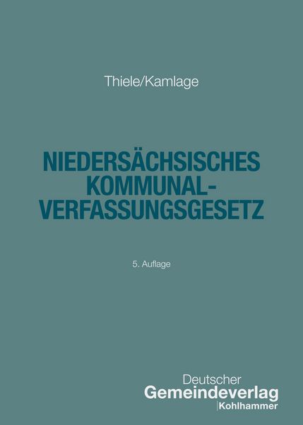 Produktbild: Nieders&auml;chsisches Kommunalverfassungsgesetz