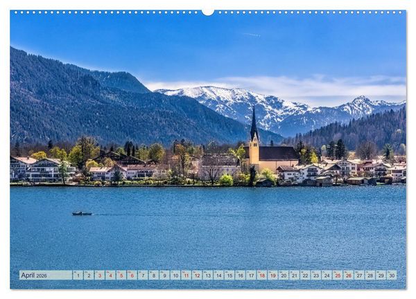 Produktbild: Malerischer Tegernsee (Wandkalender 2026 DIN A2 quer), CALVENDO Monatskalender