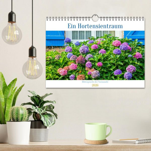 Produktbild: Ein Hortensientraum (Wandkalender 2026 DIN A4 quer), CALVENDO Monatskalender
