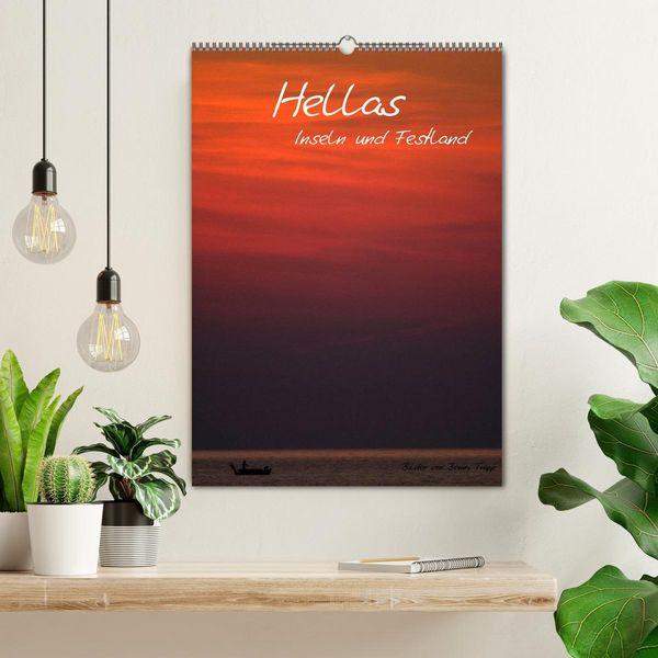 Produktbild: Hellas Inseln und Festland (Wandkalender 2026 DIN A2 hoch), CALVENDO Monatskalender
