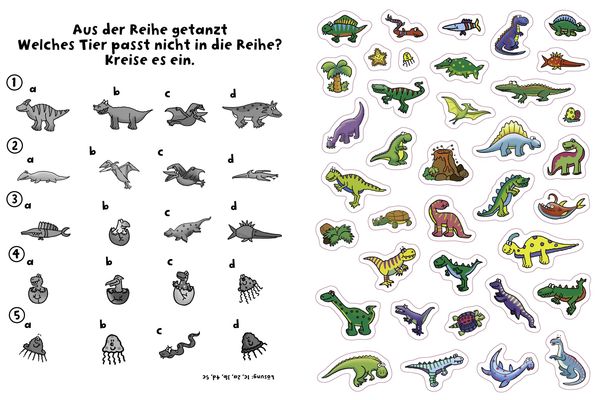 Produktbild: 555 Sticker Dinosaurier