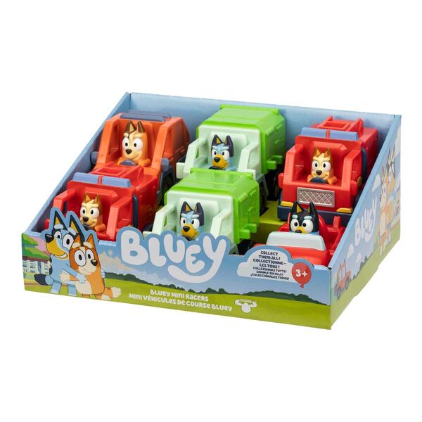 Produktbild: BLUEY Mini Racers Single-Pack (6er-Thekendisplay)