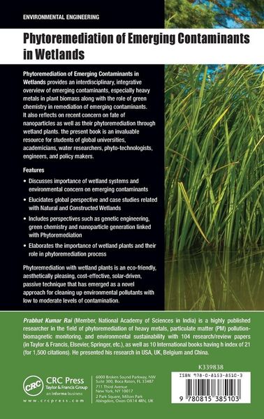 Produktbild: Phytoremediation of Emerging Contaminants in Wetlands