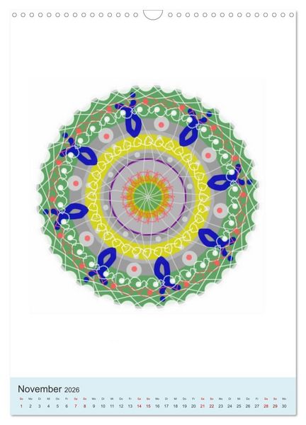 Produktbild: Transluzent-Mandalas (Wandkalender 2026 DIN A3 hoch), CALVENDO Monatskalender