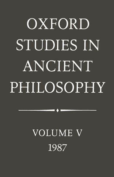 Produktbild: Oxford Studies in Ancient Philosophy