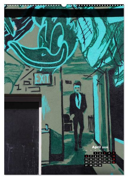 Produktbild: Graffiti & Streetart 2026 (Wandkalender 2026 DIN A2 hoch), CALVENDO Monatskalender