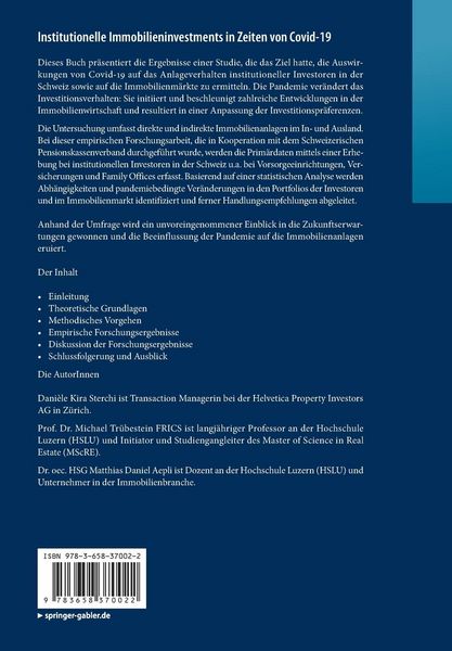 Produktbild: Institutionelle Immobilieninvestments in Zeiten von Covid-19