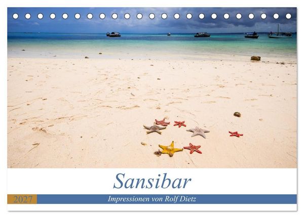 Produktbild: Sansibar - Impressionen von Rolf Dietz (Tischkalender 2027 DIN A5 quer), CALVENDO Monatskalender