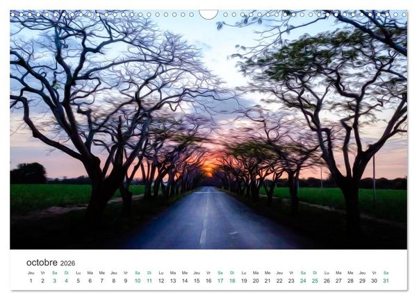 Produktbild: &Icirc;le Maurice entre photographie et peinture (Calendrier mural 2026 DIN A3 vertical), CALVENDO calendrier mensuel