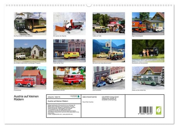 Produktbild: Austria auf kleinen R&auml;dern (hochwertiger Premium Wandkalender 2026 DIN A2 quer), Kunstdruck in Hochglanz