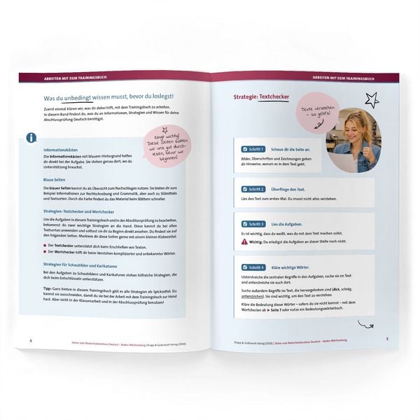 Produktbild: Sicher zum Realschulabschluss Deutsch Baden-W&uuml;rttemberg neues Pr&uuml;fungsformat 2027