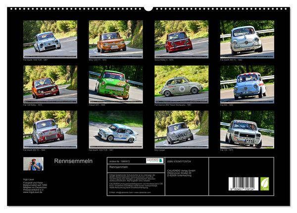 Produktbild: Rennsemmeln (hochwertiger Premium Wandkalender 2026 DIN A2 quer), Kunstdruck in Hochglanz