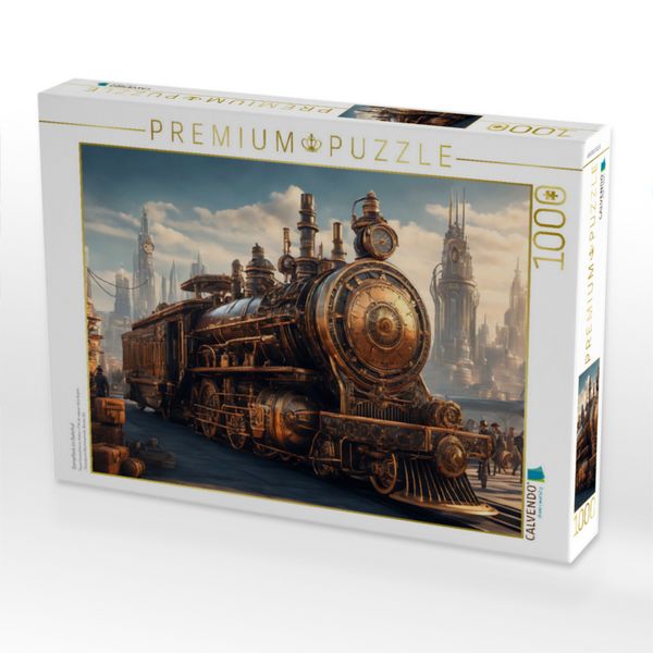 Produktbild: CALVENDO Puzzle Dampflock im Bahnhof | 1000 Teile Lege-Gr&ouml;&szlig;e 64x48cm Foto-Puzzle f&uuml;r gl&uuml;ckliche Stunden